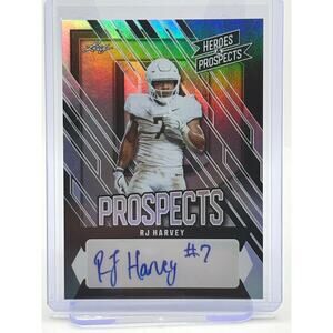 2024 Leaf Heroes & Prospects RJ Harvey Silver Prospect Auto 53/75 SP Broncos